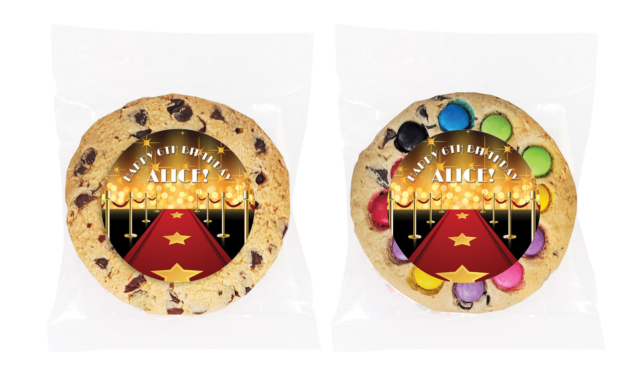 Hollywood Personalised Birthday Cookie