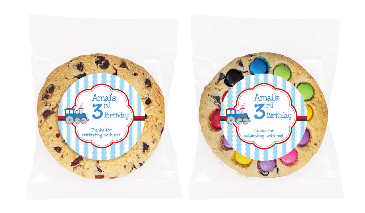 Toy Train Personalised Birthday Cookie