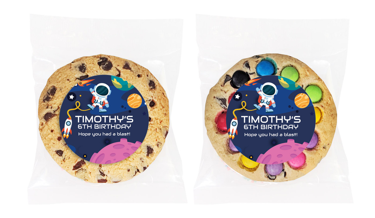 Astronaut Personalised Birthday Cookie