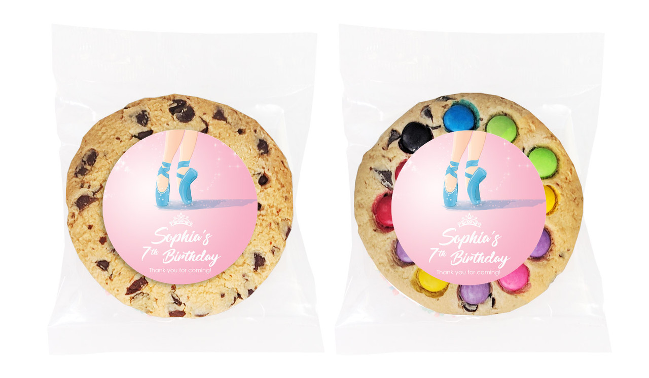 Ballet Shoes Personalised Birthday Cookie