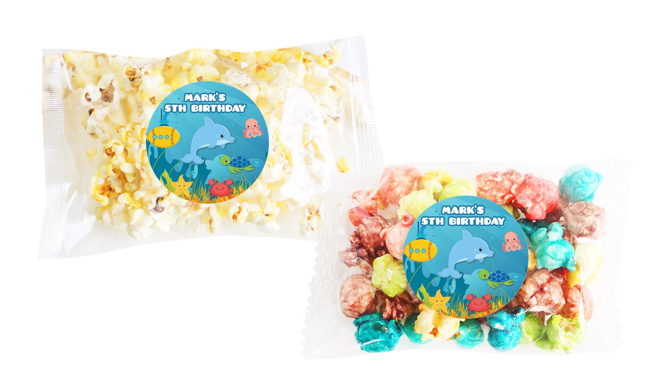 Under The Sea Popcorn Bags With Personalisation