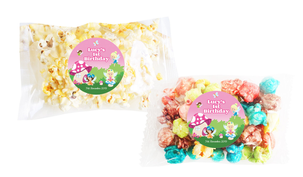 Fairy Garden Popcorn Bags With Personalisation