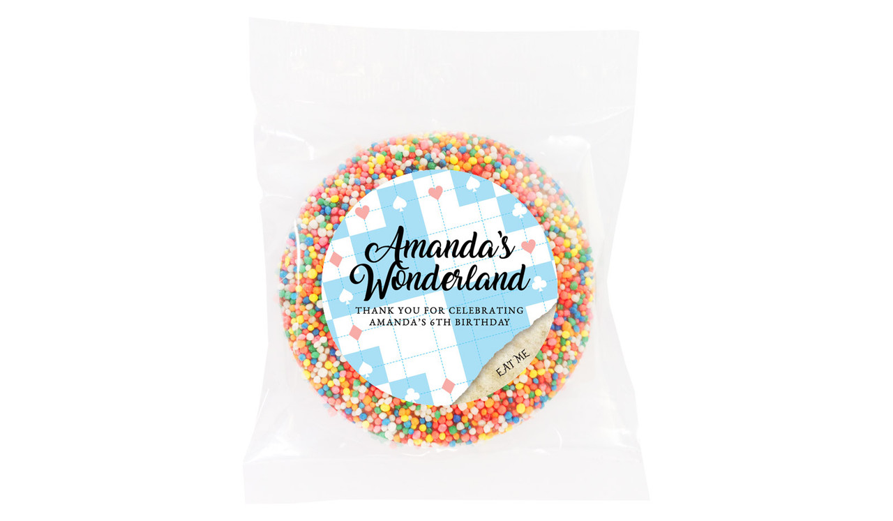 Alice In Wonderland Personalised Giant Chocolate Freckle
