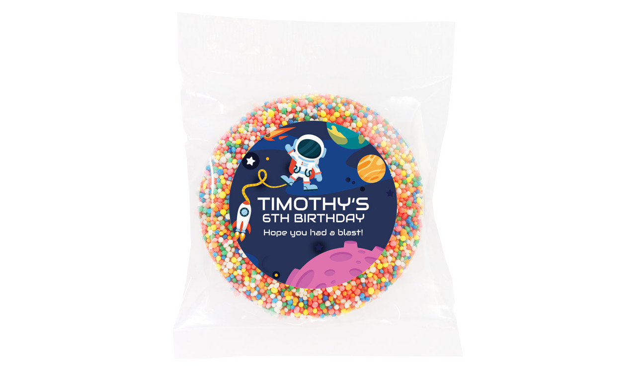 Astronaut Personalised Giant Chocolate Freckle