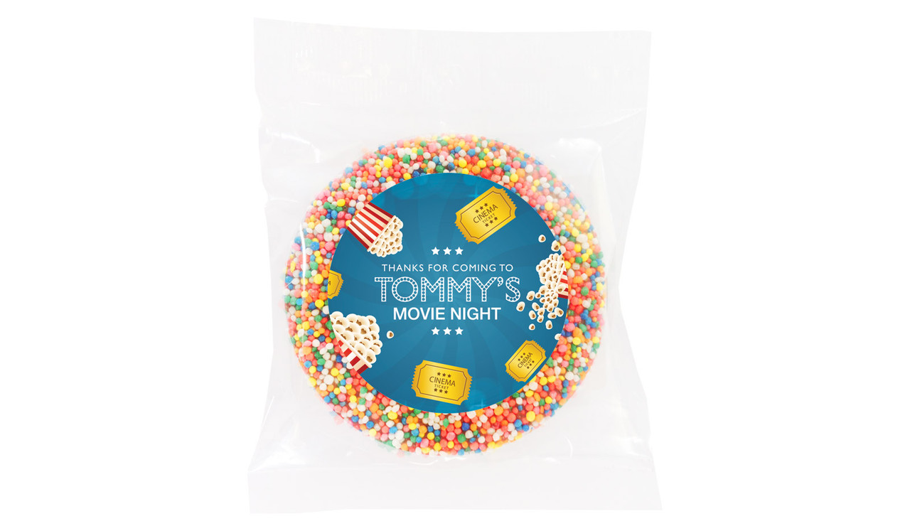 Movie Night Personalised Giant Chocolate Freckle