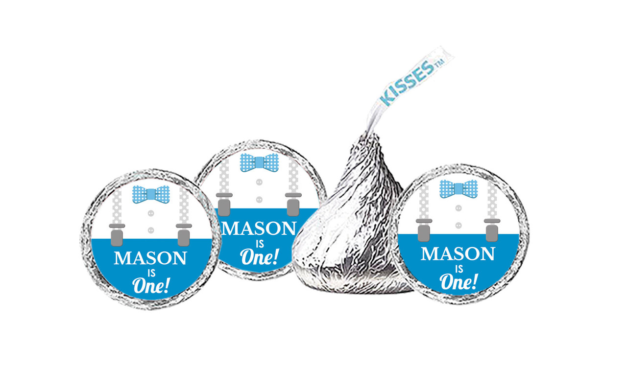 Little Man Personalised Birthday Hershey's Kisses