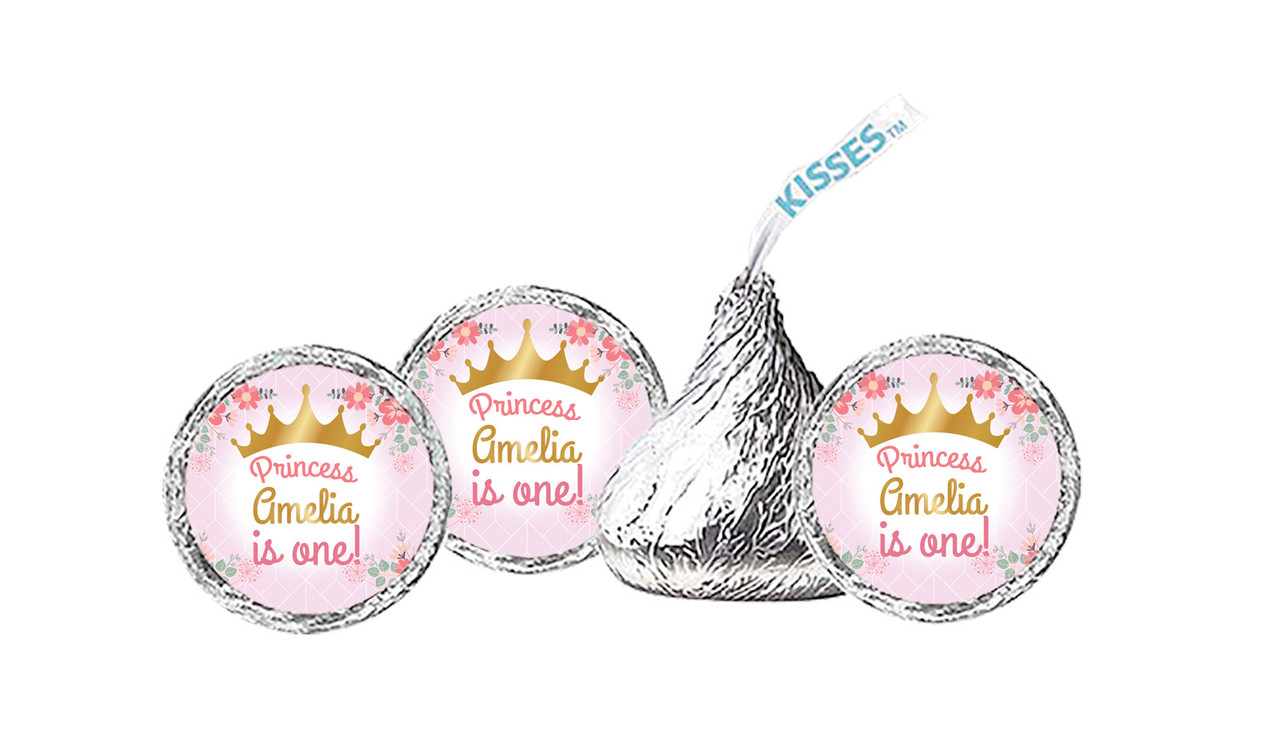 Princess Tiara Personalised Birthday Hershey's Kisses