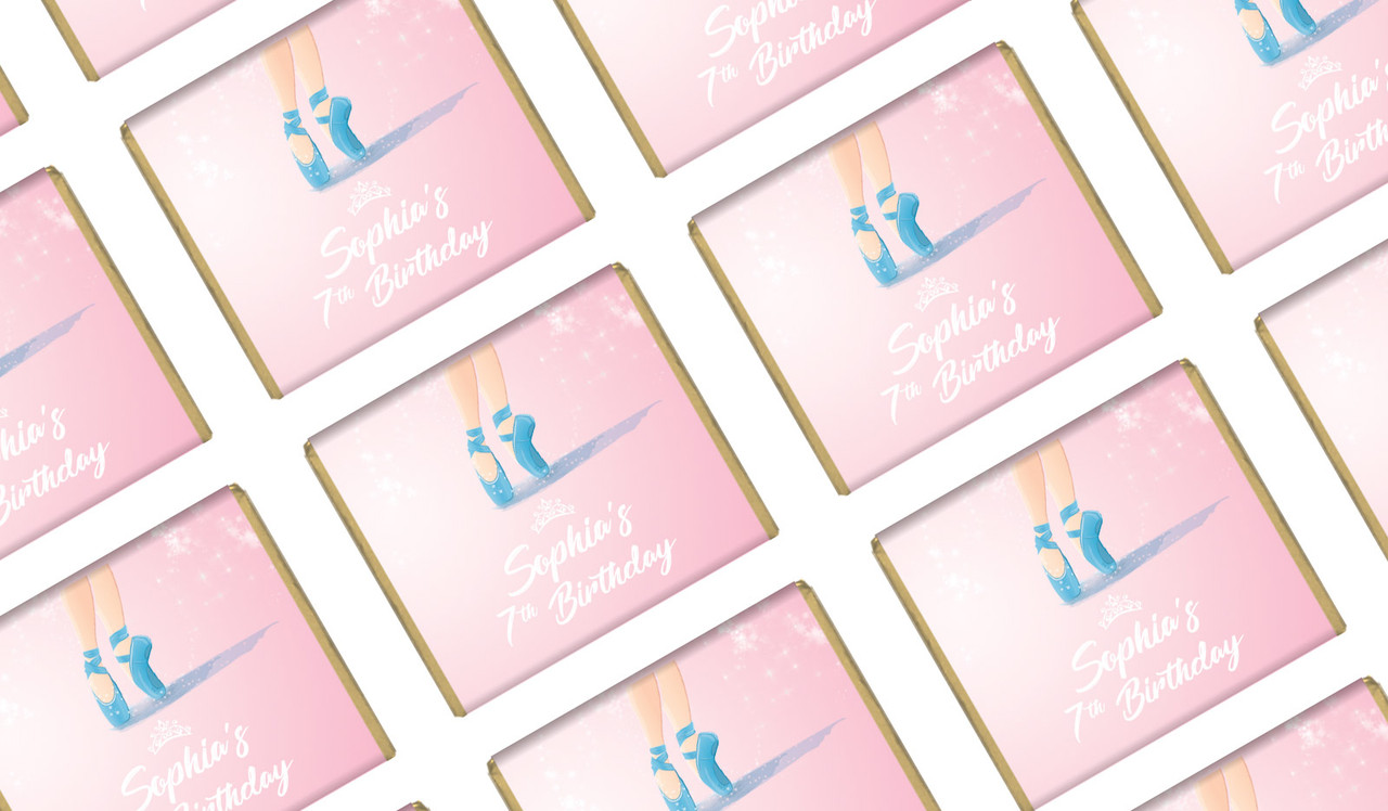 Ballet Personalised Birthday Mini Chocolates