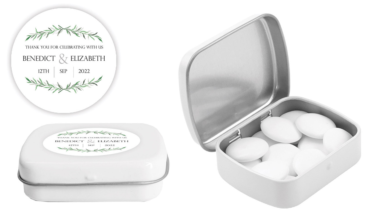 Green Branches Personalised Mint Tin