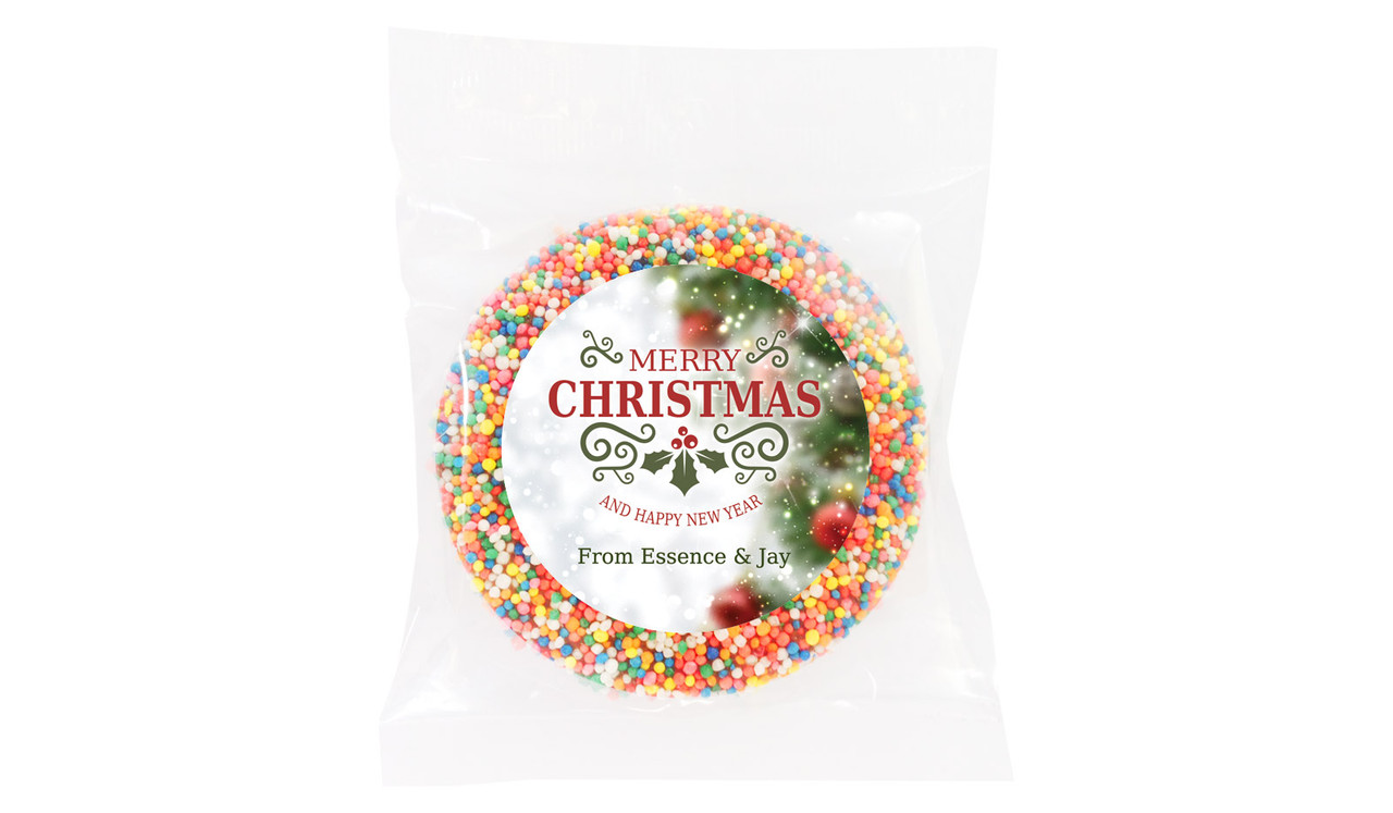 Bokeh Tree Custom Christmas Giant Chocolate Freckle