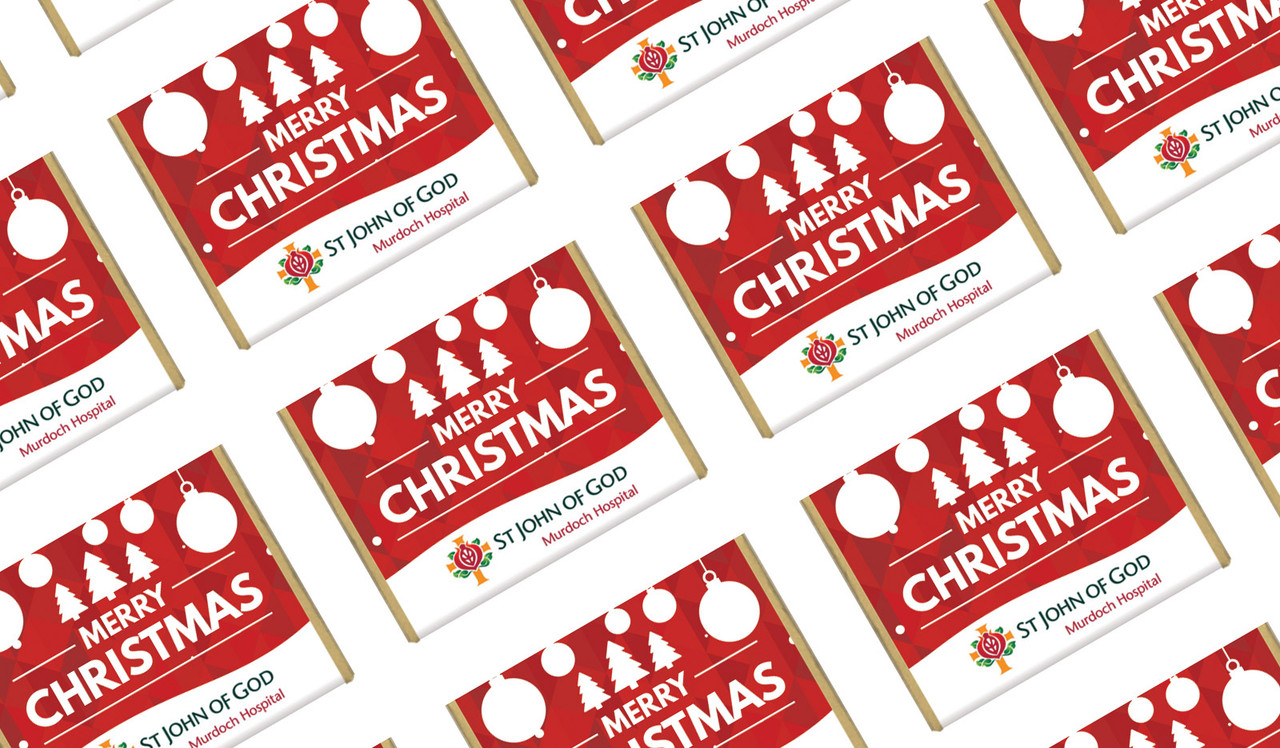 Corporate Personalised Christmas Mini Chocolates