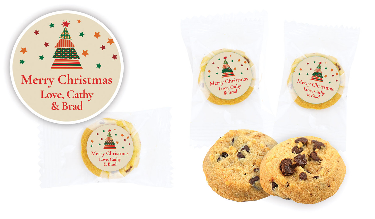 Abstract Tree Bite-Size Personalised Cookie 5g