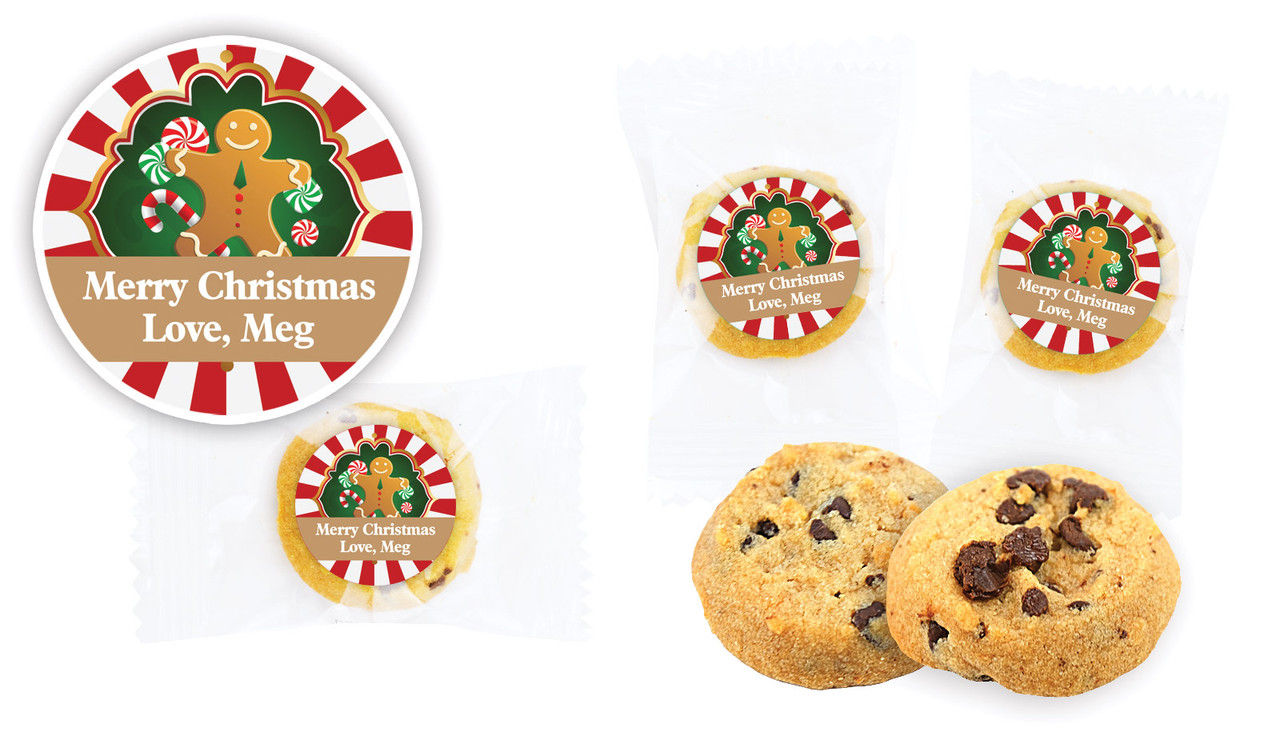 Gingerbread Man Bite-Size Personalised Cookie 5g