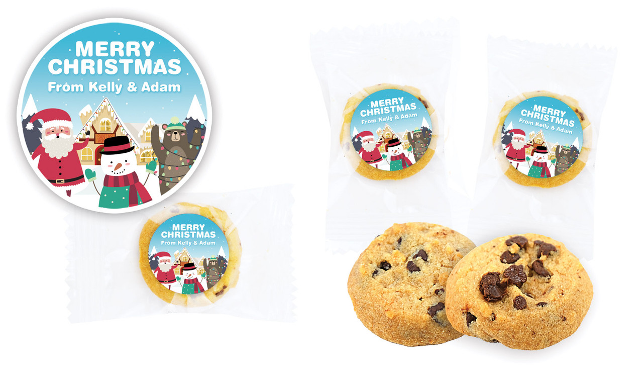 At The North Pole Bite-Size Personalised Cookie 5g