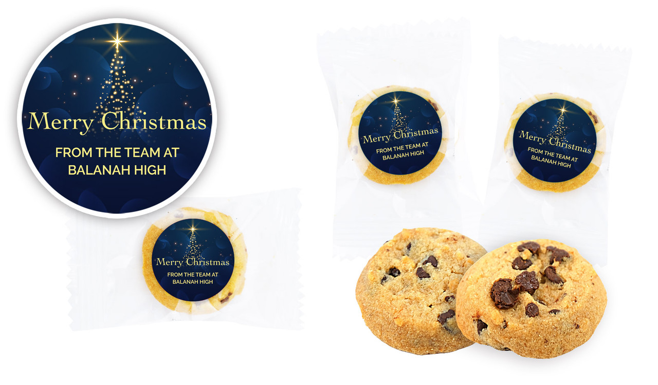 Blue Night Bite-Size Personalised Cookie 5g