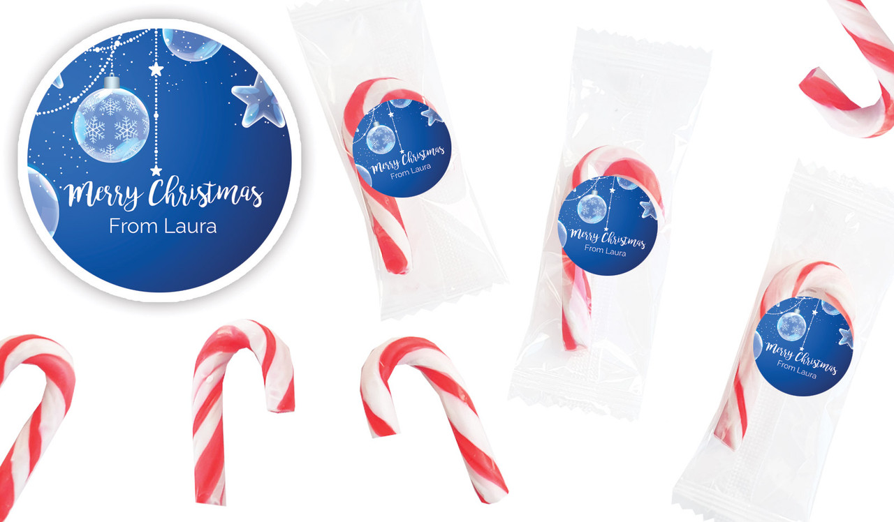 Crystal Baubles Personalised Mini Candy Canes