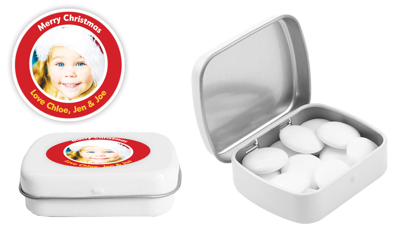 Add A Photo Christmas Personalised Mint Tin