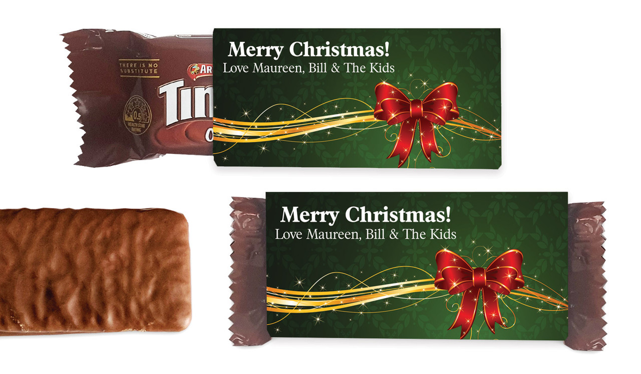 Christmas Bow Individual TimTam TM (Box Of 150)