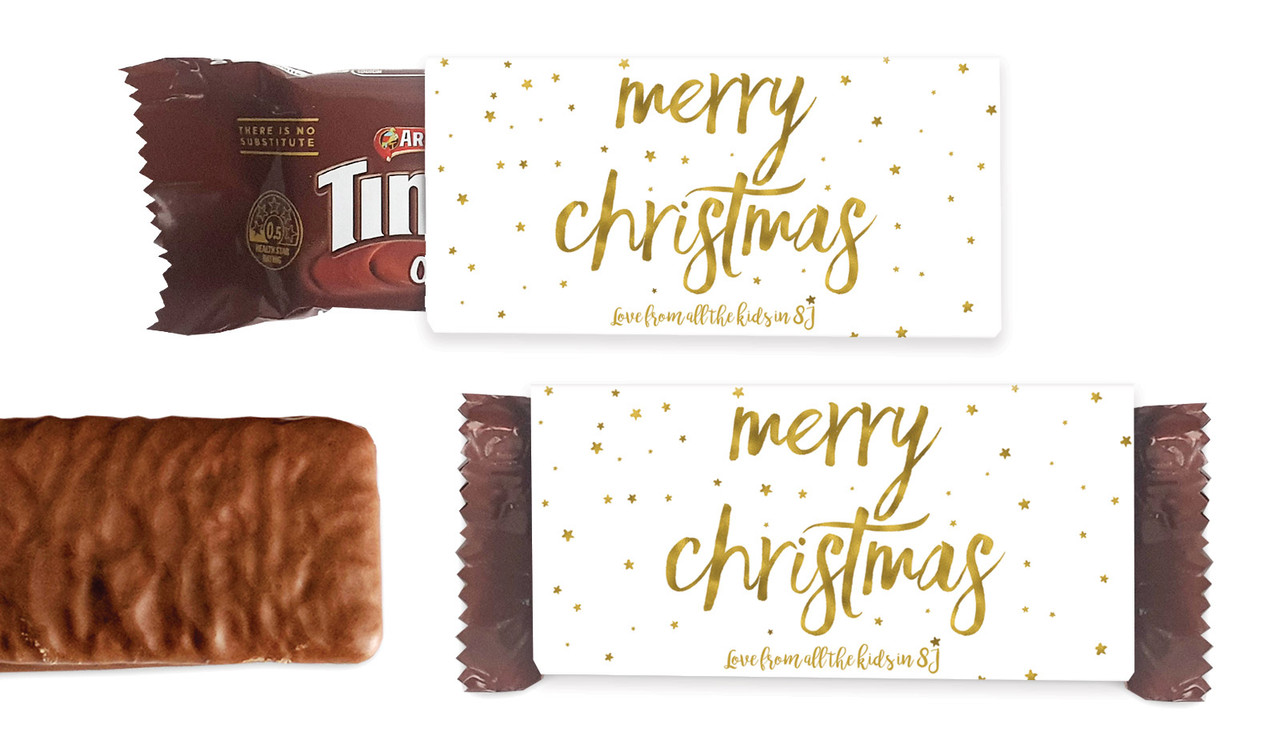 Gold Confetti Stars Individual TimTam TM (Box Of 150)