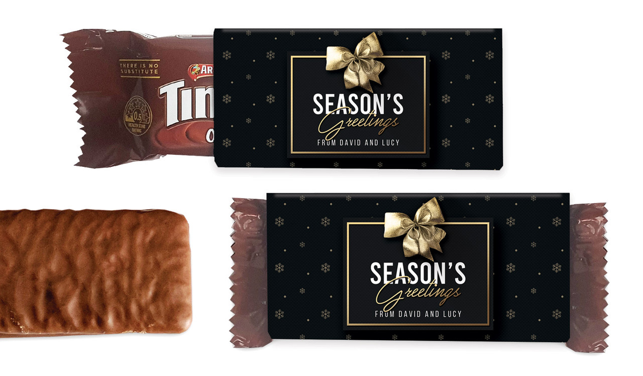 Glossy Gift Black Individual TimTam TM (Box Of 150)