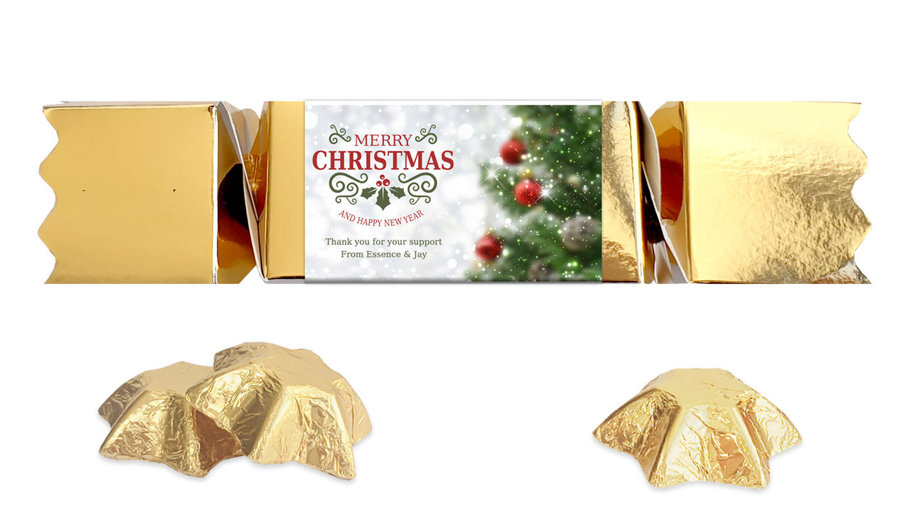 Bokeh Tree Personalised Christmas Bon Bon