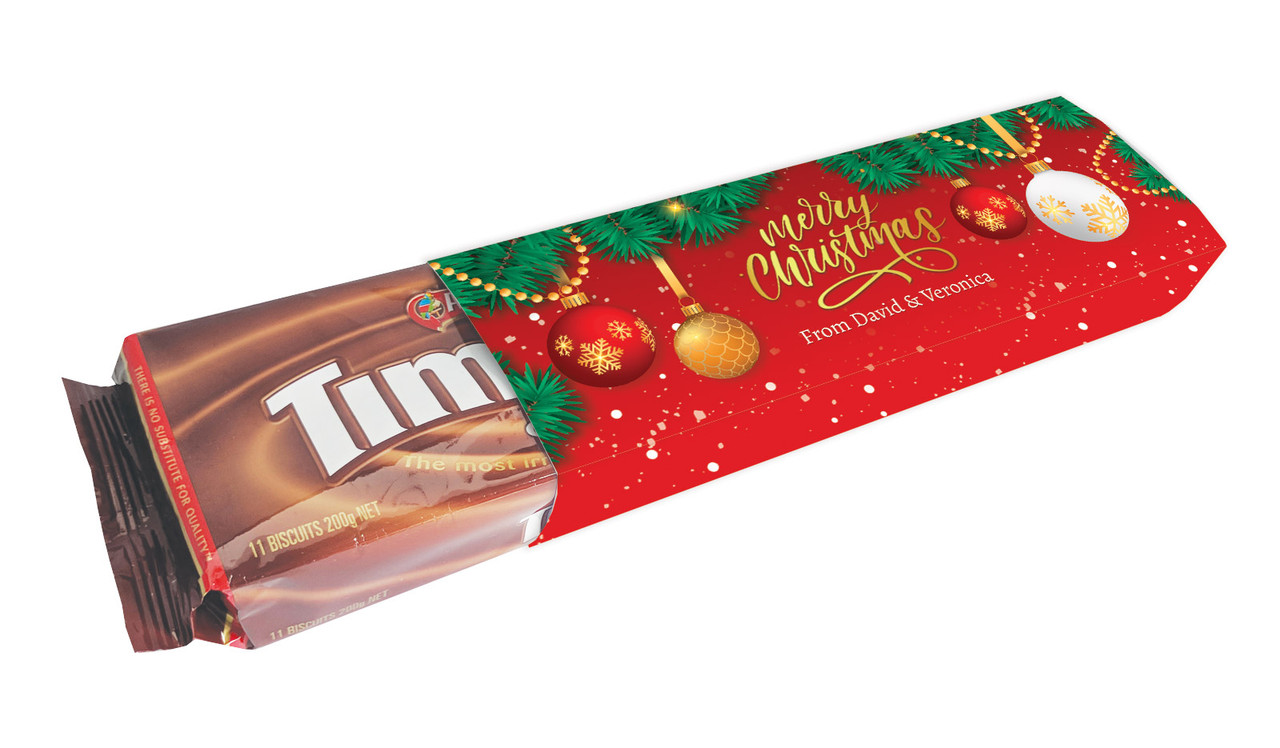 Red Festive Personalised Pack Of TimTams TM