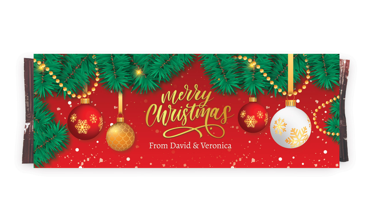 Red Festive Personalised Pack Of TimTams TM