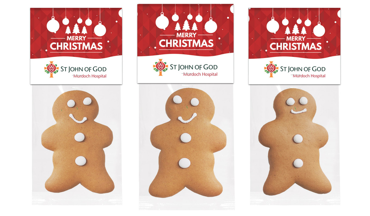 Corporate Christmas Gingerbread Man With Topper