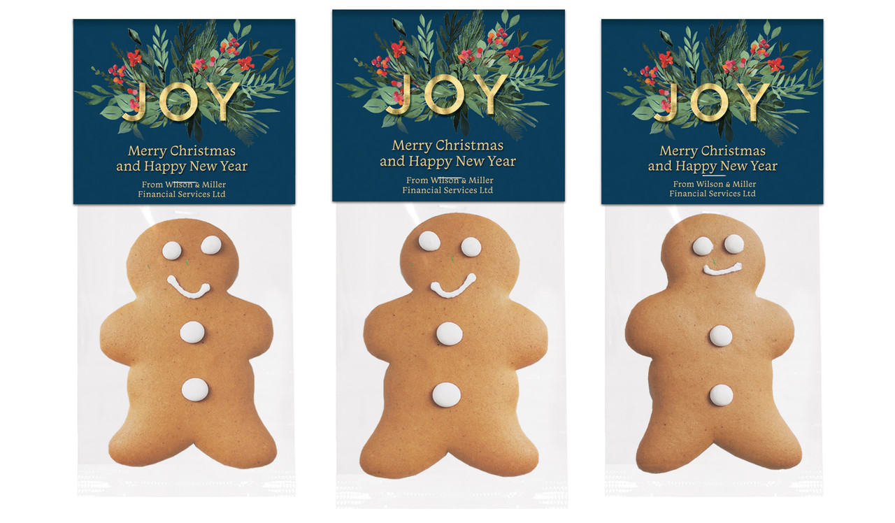 Joy Gingerbread Man With Topper