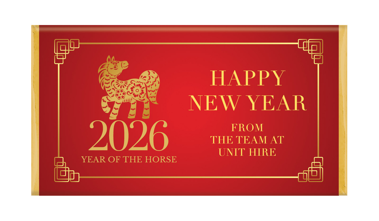 Floral Chinese New Year Personalised Chocolate Bar
