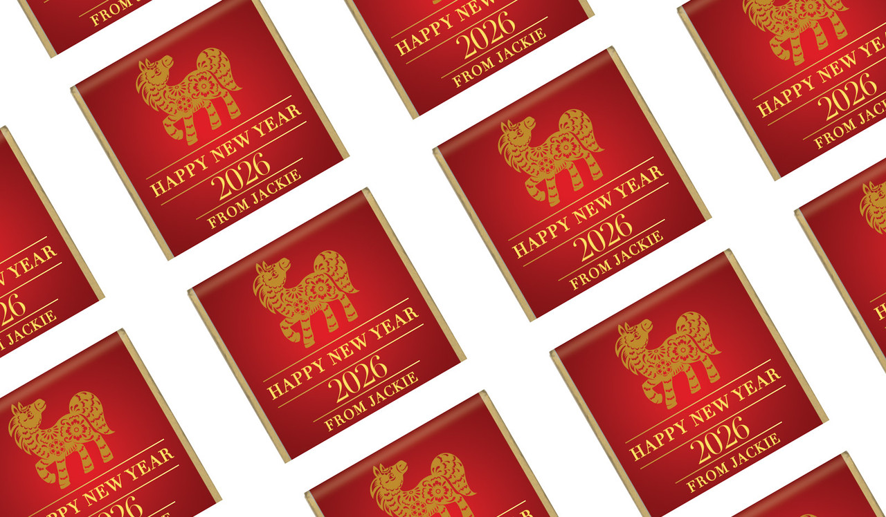 Floral Chinese New Year Mini Chocolates