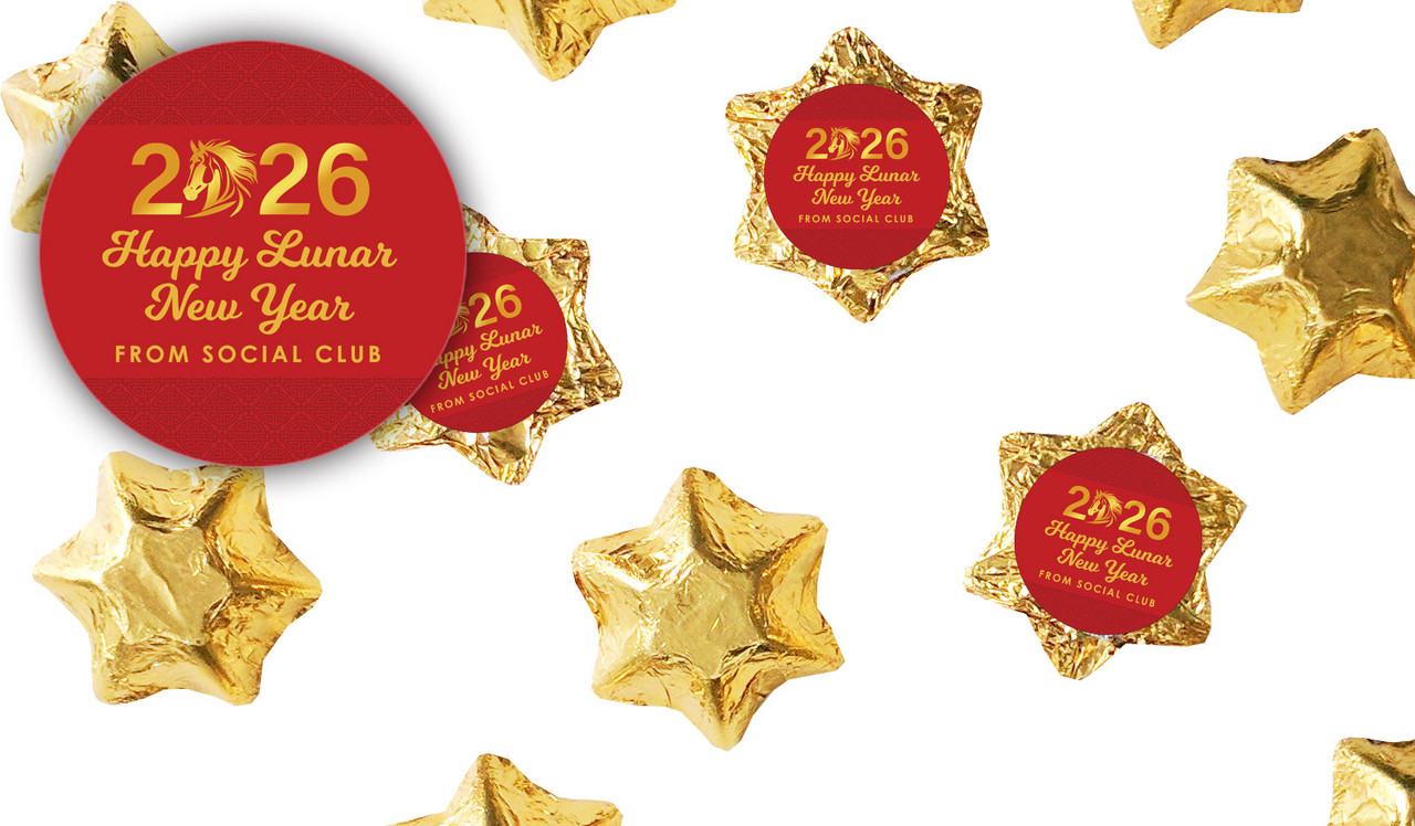 Contemporary Year Chinese New Year Chocolate Stars