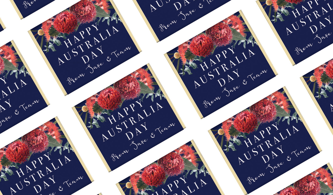Native Flowers Australia Day Mini Chocolates