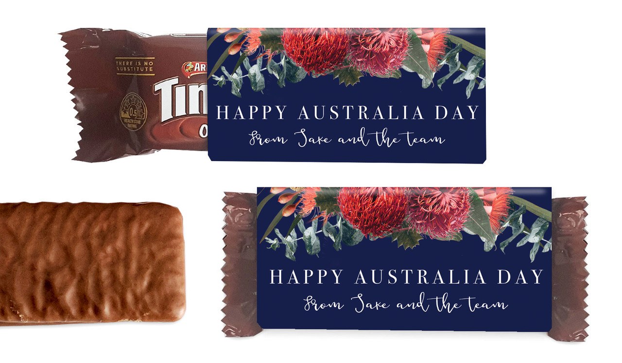 Native Flowers Australia Day Individual TimTam TM (Box Of 150)