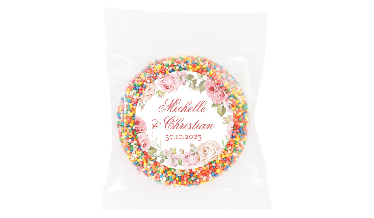 Classic Rose Border Wedding Theme Personalised Giant Freckle