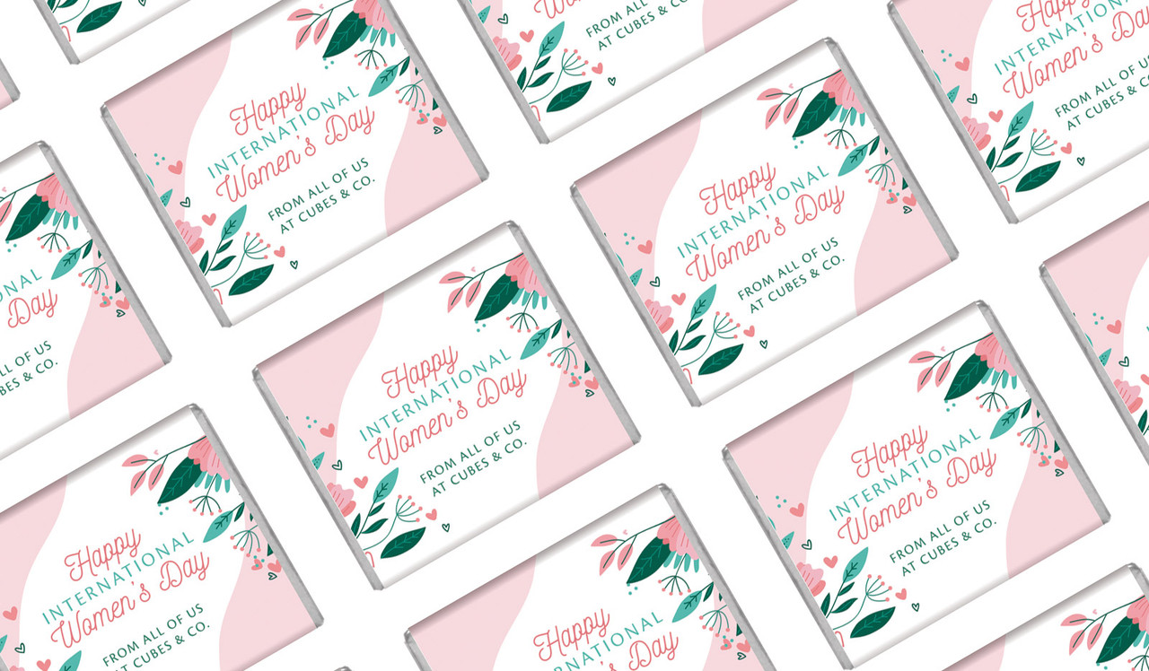Fun Floral International Women's Day Mini Chocolates