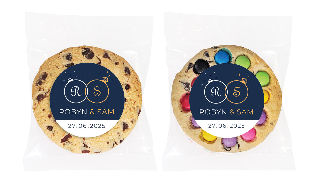 Diamond Ring Personalised Engagement Cookie