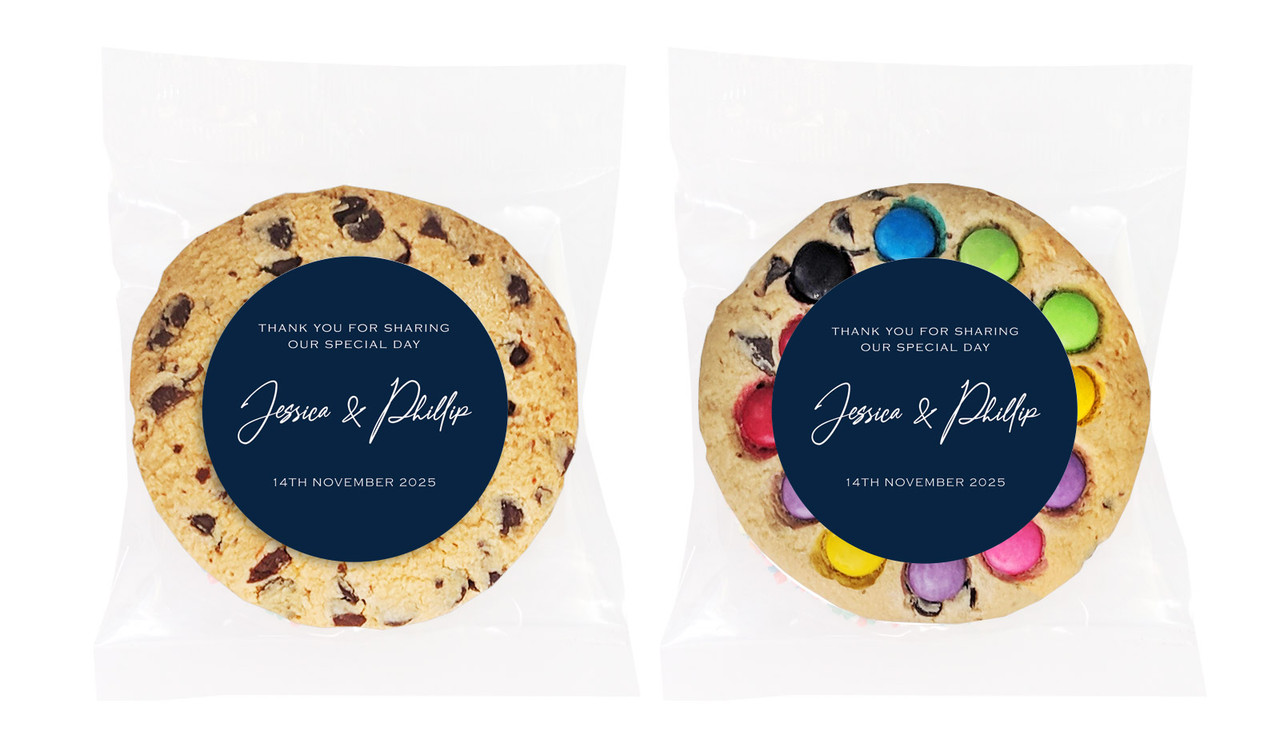 Large Names Personalised Wedding Cookie