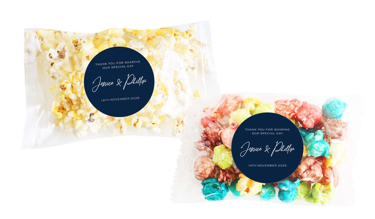 Large Names Personalised Popcorn Bag