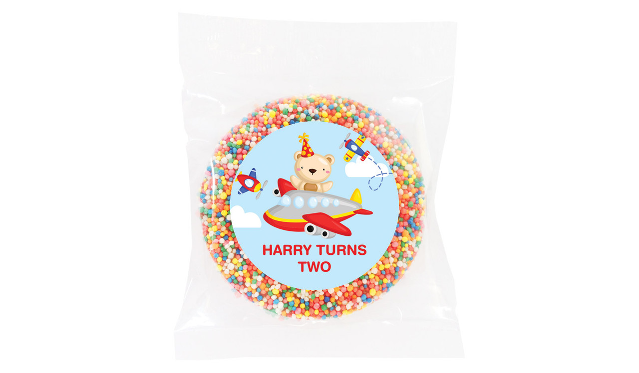 Bear Air Plane Personalised Giant Freckles - Australia's #1 Kids Party Supplies