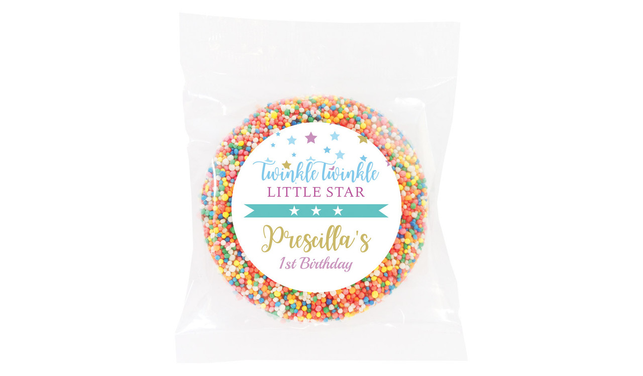 Twinkle Star 1st Birthday Personalised Giant Freckles - Australia's #1 Kids Party Supplies