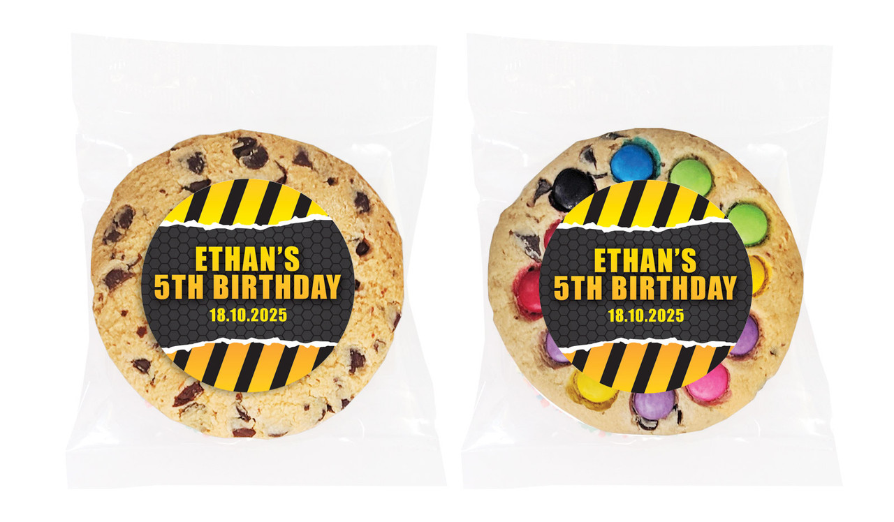 Construction Builders Personalised Birthday Cookie - Australia's #1 Kids Party Supplies