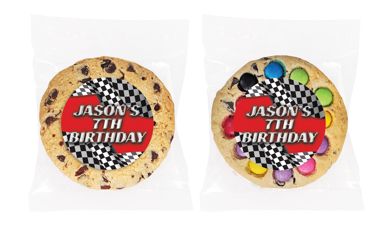 Racing Car Personalised Birthday Cookie - Australia's #1 Kids Party Supplies