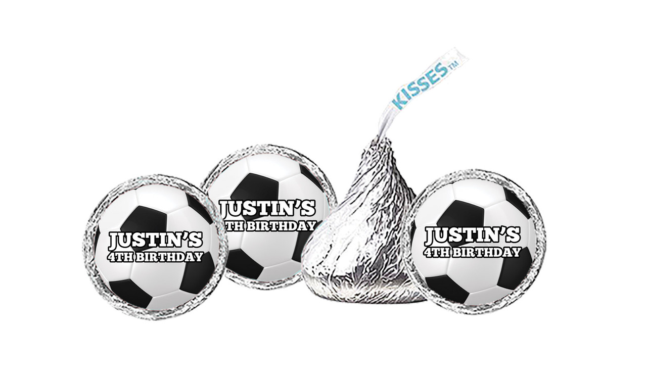 Soccer Birthday Personalised Hershey's Kisses