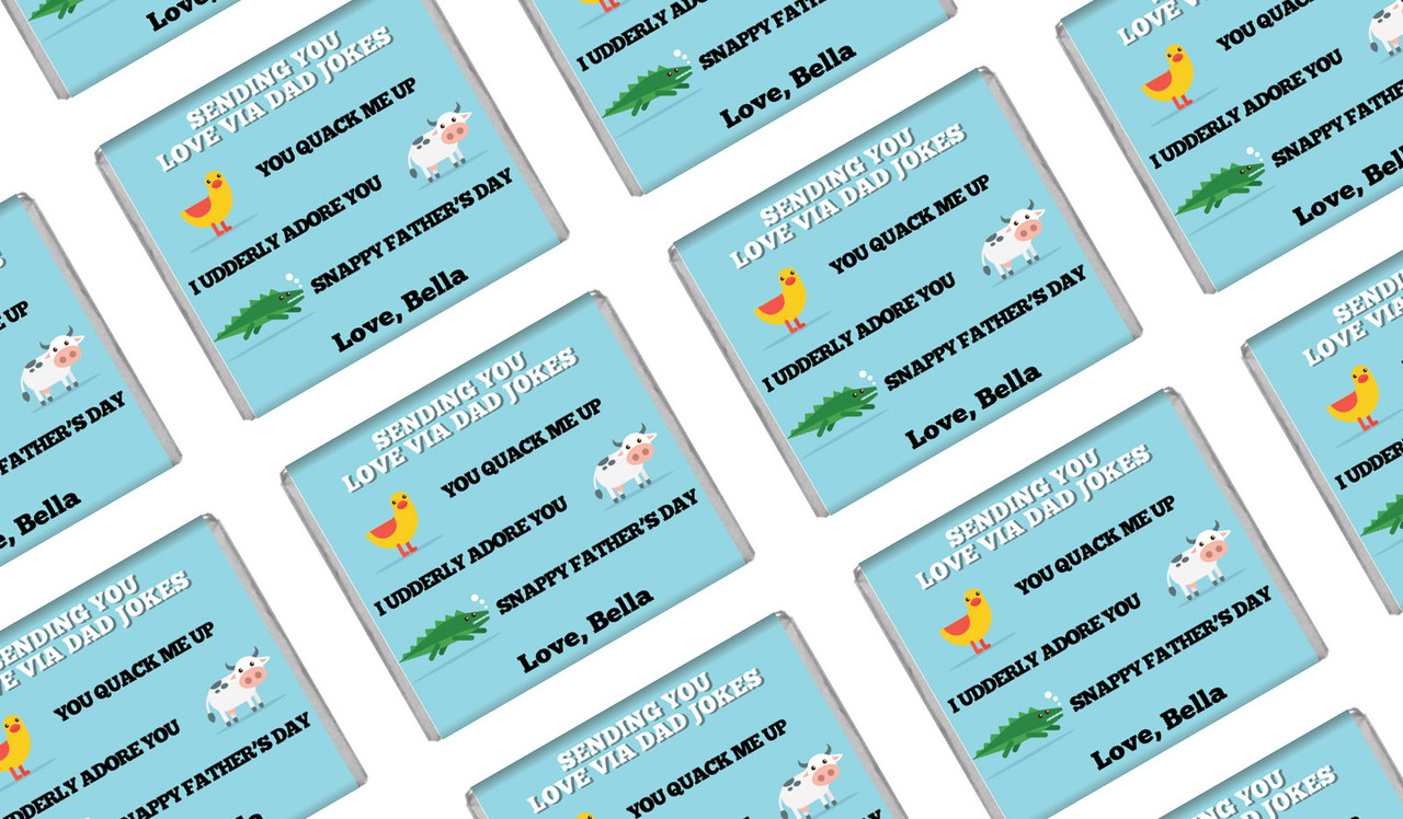 Dad Jokes Personalised Father's Day Mini Chocolates