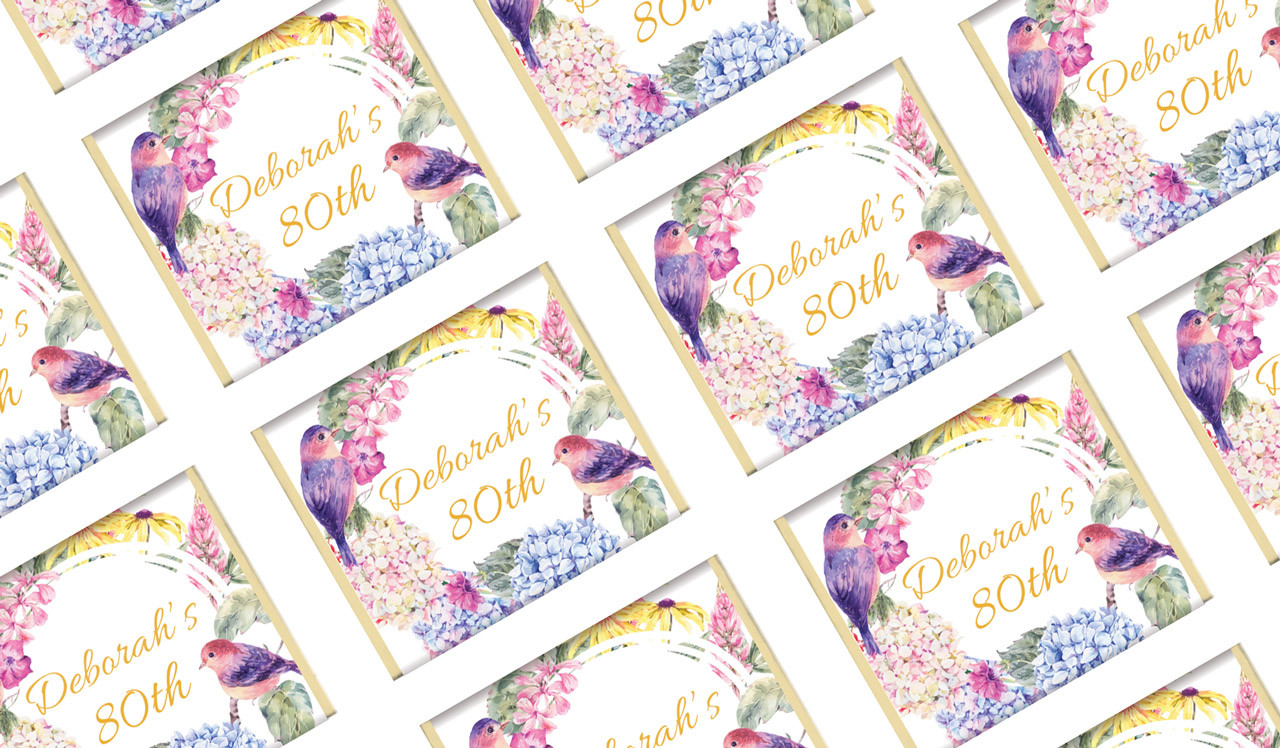 Spring Life Personalised Birthday Mini Chocolates