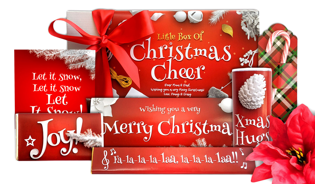 Little Box Of Christmas Cheer Personalised Hamper (With Lights)