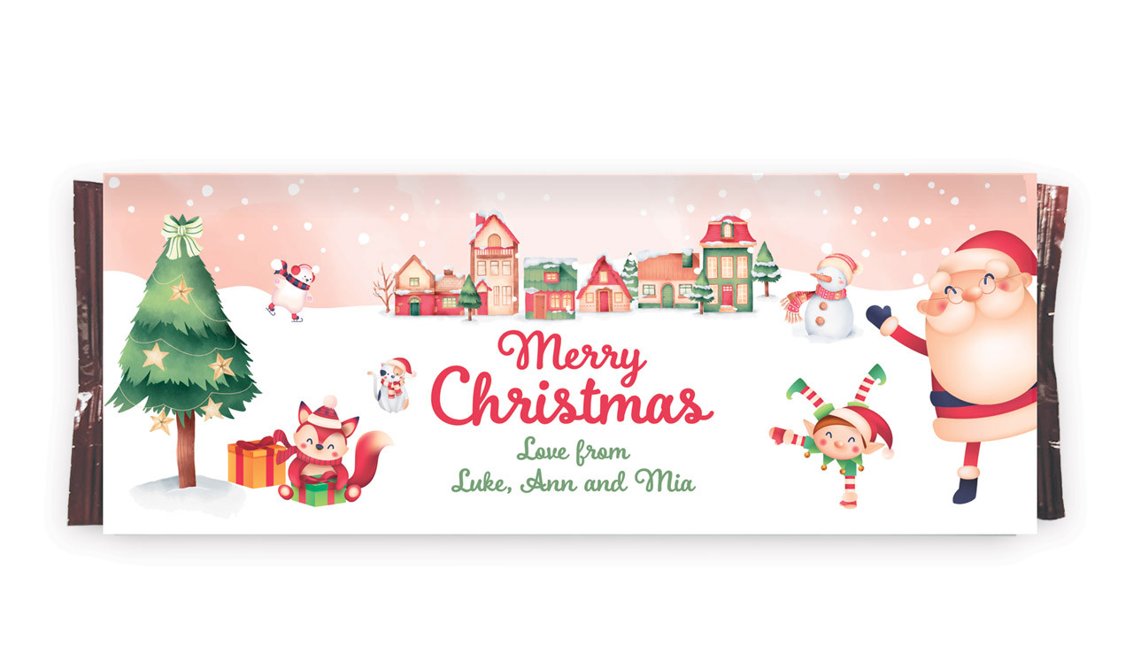 Christmas Village Customised Packet Of TimTams TM