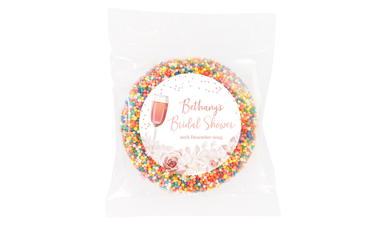 Bubbly Personalised Bridal Shower Chocolate Freckle