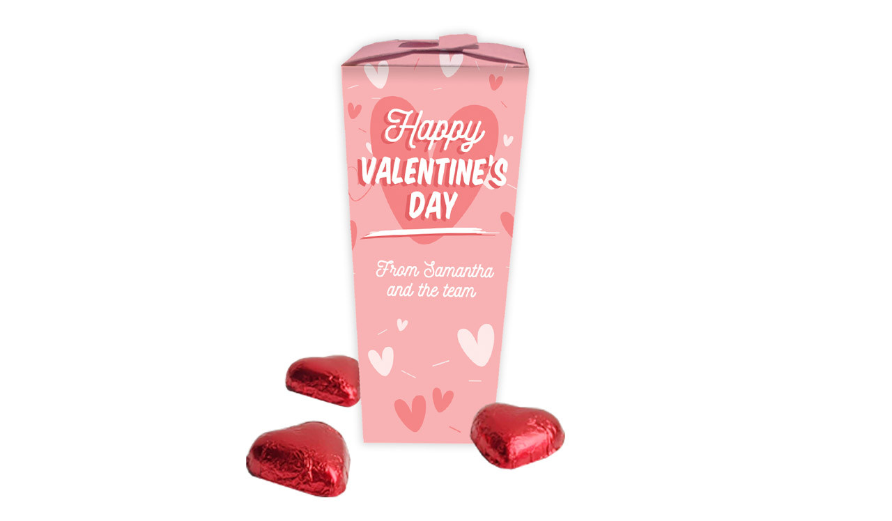 Fun Hearts Valentines Day Personalised Chocabox